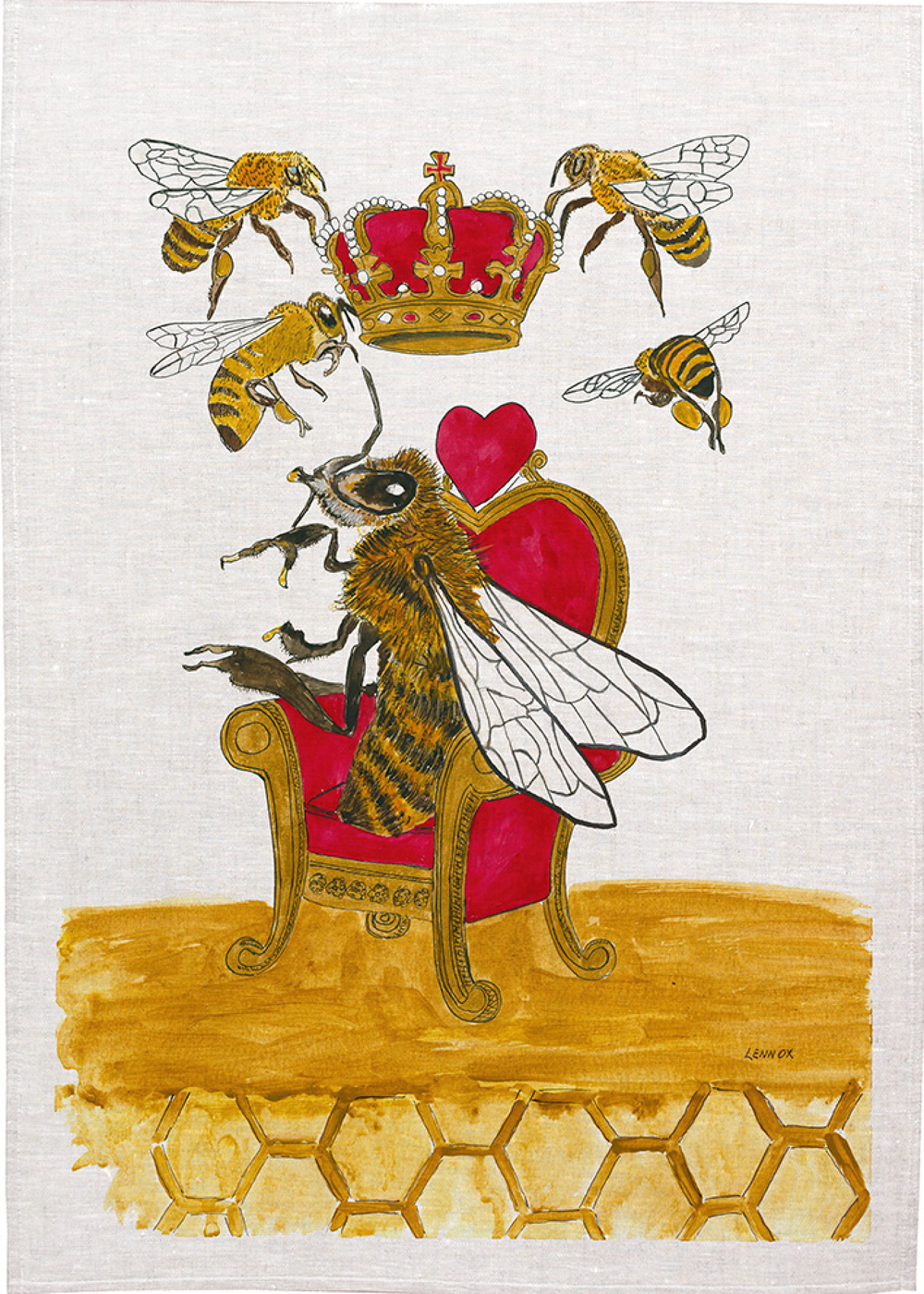 Tea Towel - Queen Bee