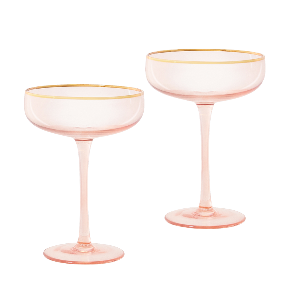 
                  
                    Cristina Re Coupe Rose Crystal - Set of 2
                  
                
