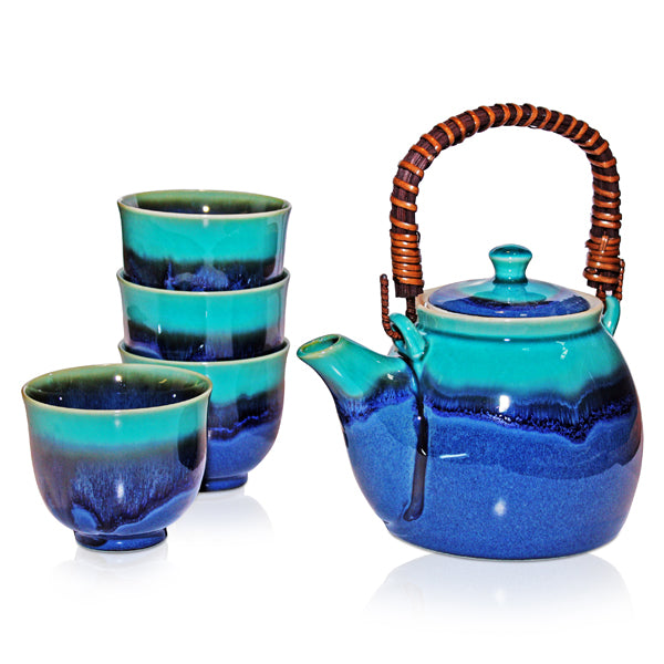 Rischi Turquoise Tea Set