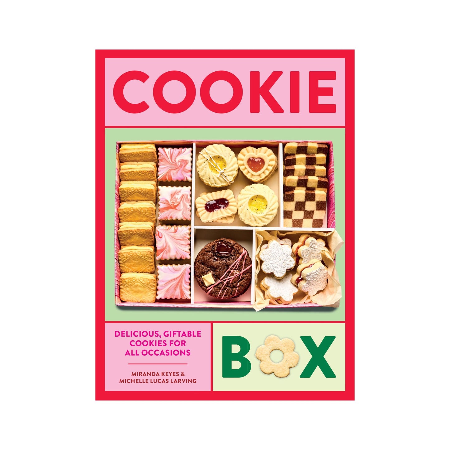 Cookie Box cookbook by Miranda Keyes and Michelle Lucas Larving, hardback cover