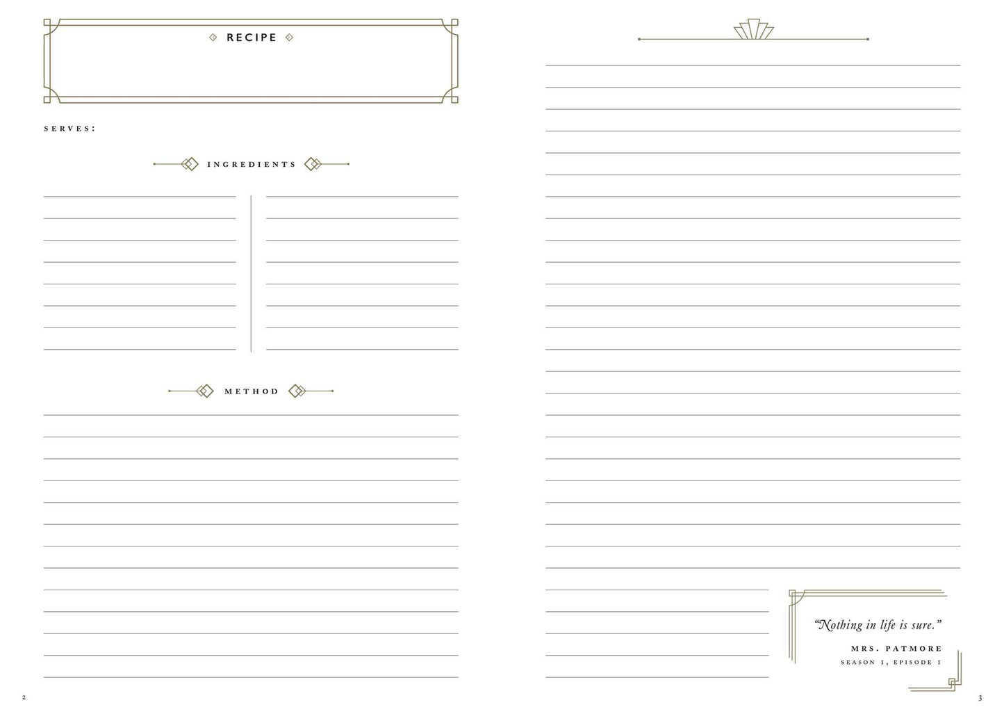 
                  
                    Official Downton Abbey Mrs. Patmore's Recipe Journal
                  
                