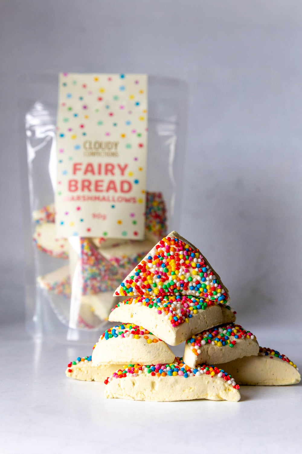 Cloudy Confections Fairy Bread Marshmallows