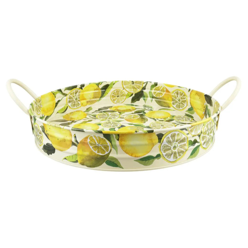 Emma Bridgewater 'Lemons' Large Metal Handle Tray