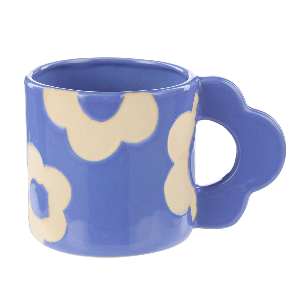 Emporium Posey Flower 400ml Mug - Blue