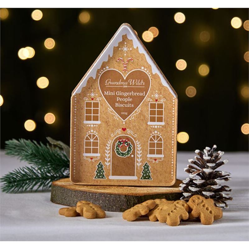 
                  
                    Grandma Wild's Mini Gingerbread People in Gingerbread House Tin
                  
                