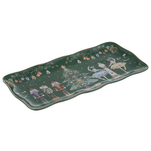 Ashdene Christmas Wonderland Green Tray