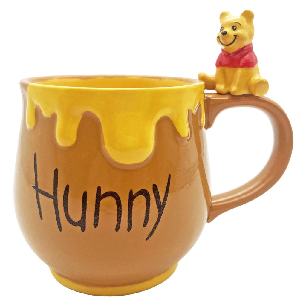 Winnie the Pooh Hunny Funny ceramic mug with Pooh on the handle, licensed Disney, gift boxed