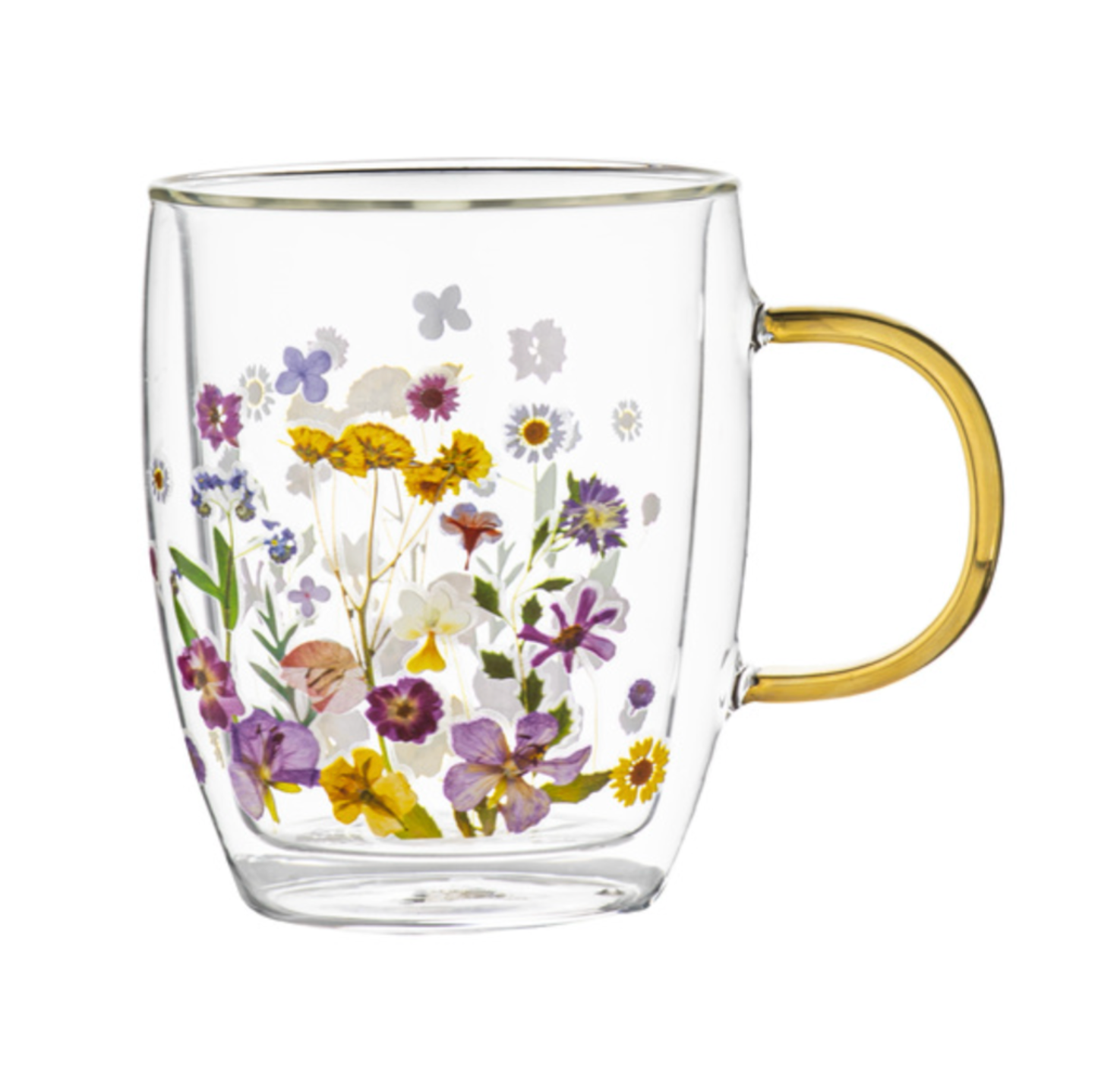 
                  
                    Ashdene Pressed Flowers Double-Walled Glass Mug
                  
                