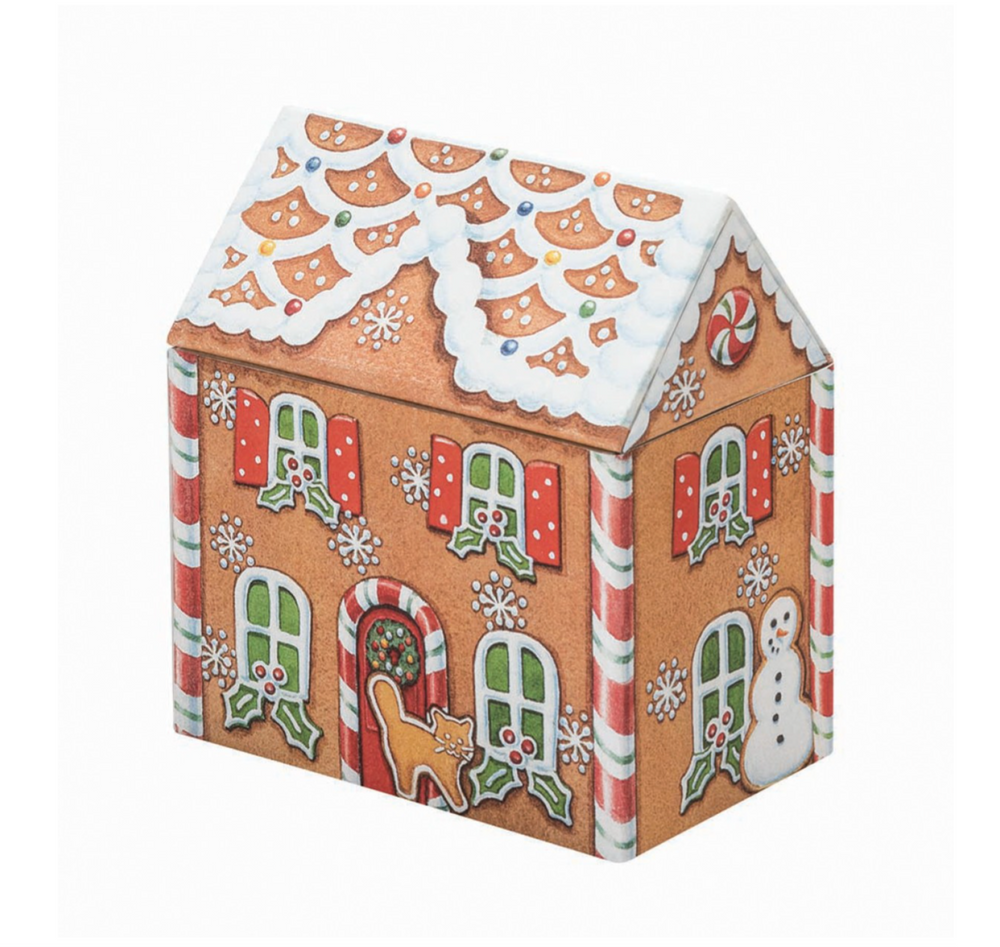 Large Gingerbread House Tin