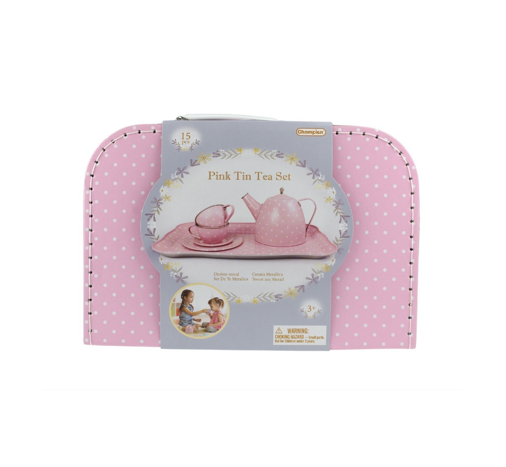 
                  
                    Pink Polka Children's Tin Tea Set
                  
                