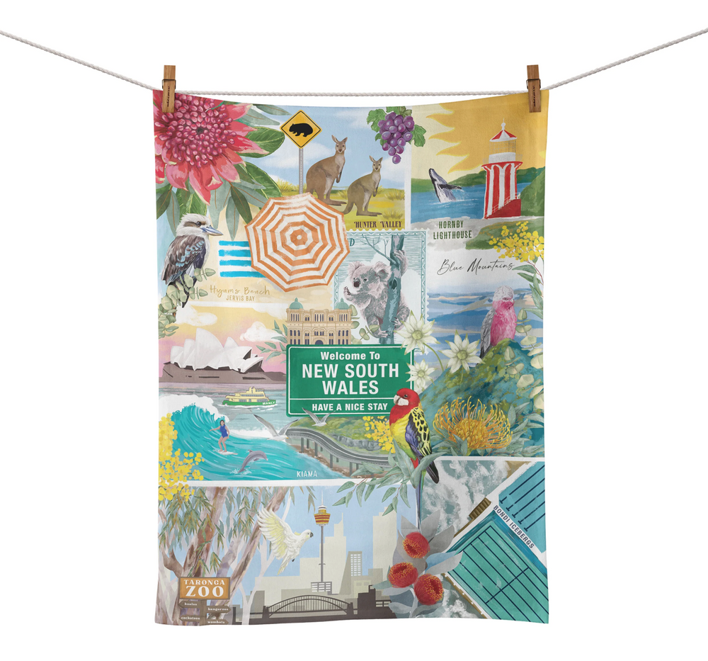 Tea Towel 'G'day New South Wales'