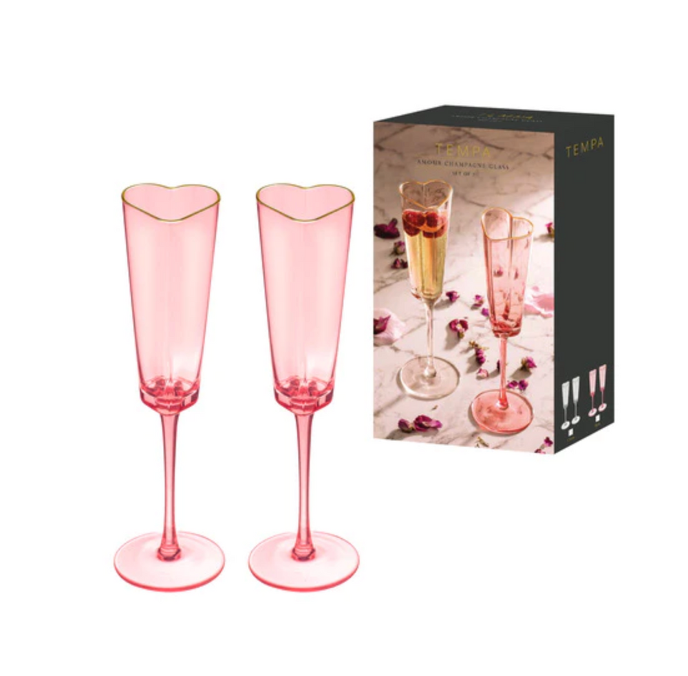 
                  
                    Amour Pink Heart Champagne Glass 2pk
                  
                