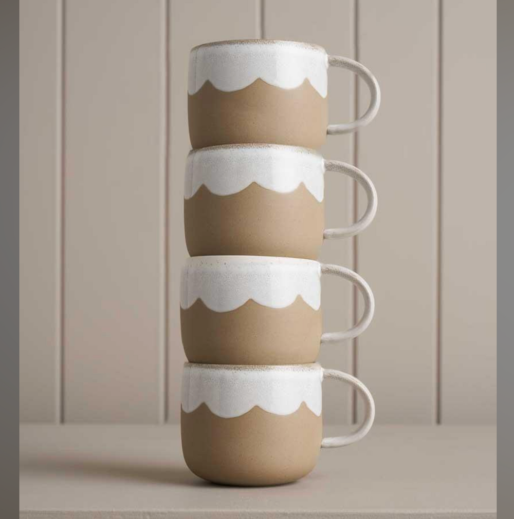 Robert Gordon 'Breakfast in Bed' 4pk Scallop Mug