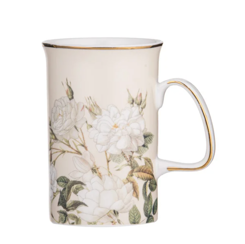 Ashdene Elegant Rose Mug - Cream