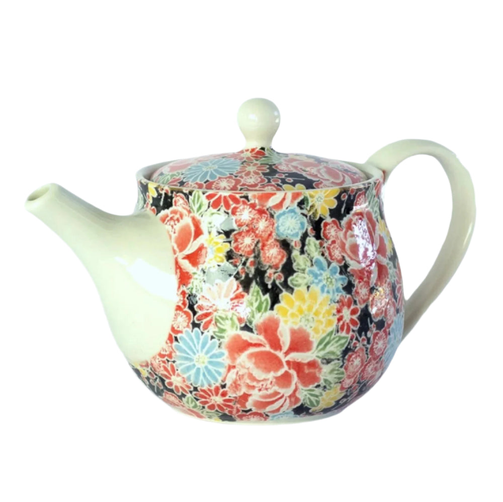 Shiki Yuzen Japanese Round Teapot