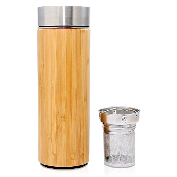 Bamboo Tea Infuser Flask - 450ml