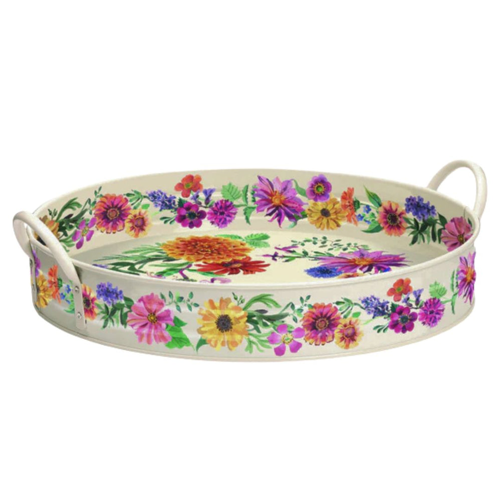 Emma Bridgewater 'Garden Flowers' Large Metal Handle Tray