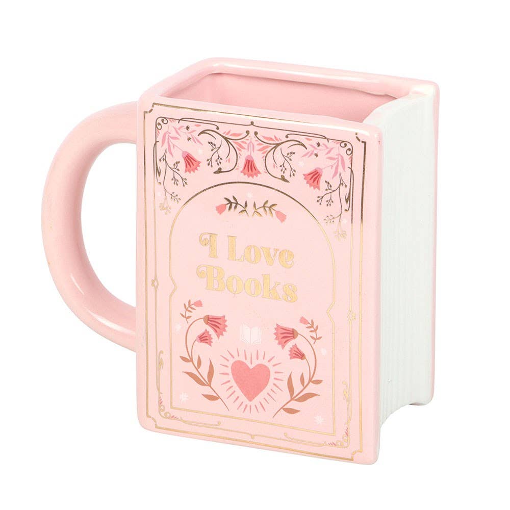 
                  
                    'I Love Books' Pink Book Mug
                  
                
