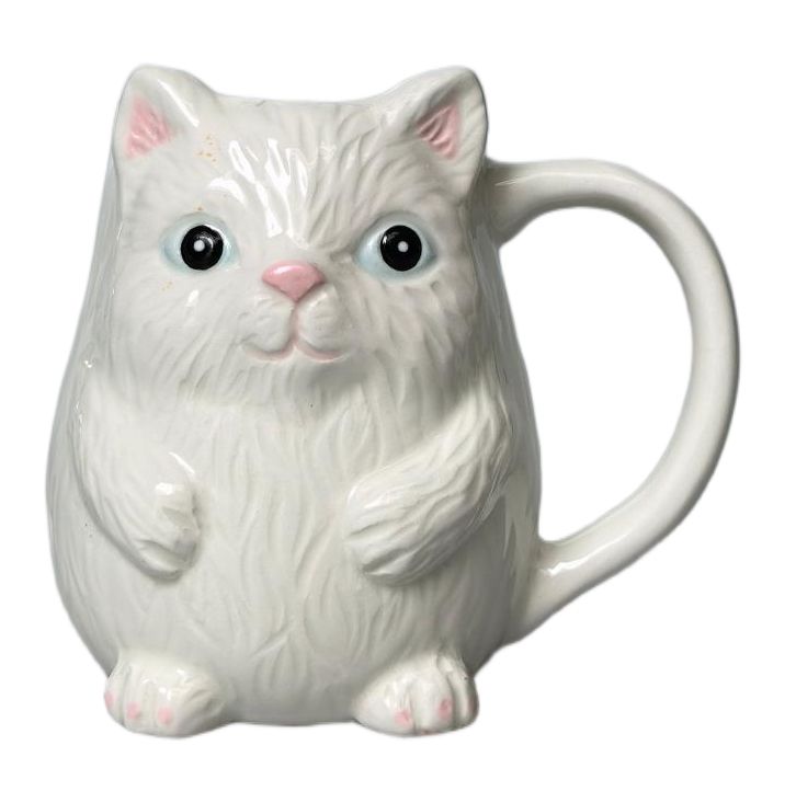 Urban Products Cat Mug White 10cm