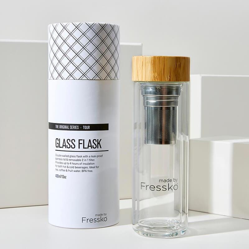 Fressko Tour 400ml Glass Infuser Bottle