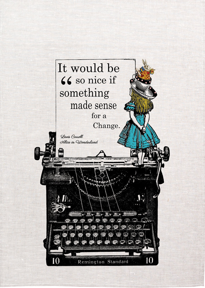 Alice Tea Towel - Typewriter