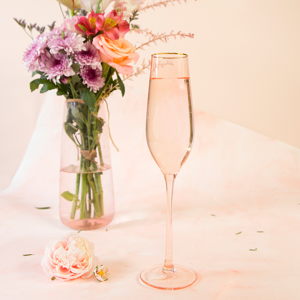 
                  
                    Cristina Re Champagne Flute Rose Crystal - Set of 2
                  
                