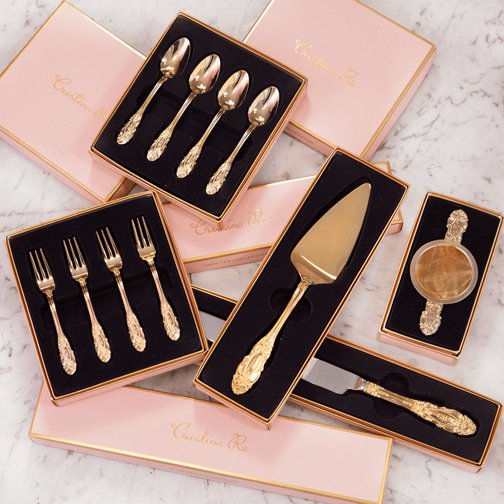 
                  
                    Vintage Spoon Set -  Gold Plated
                  
                