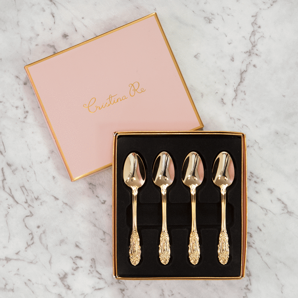 
                  
                    Vintage Spoon Set -  Gold Plated
                  
                