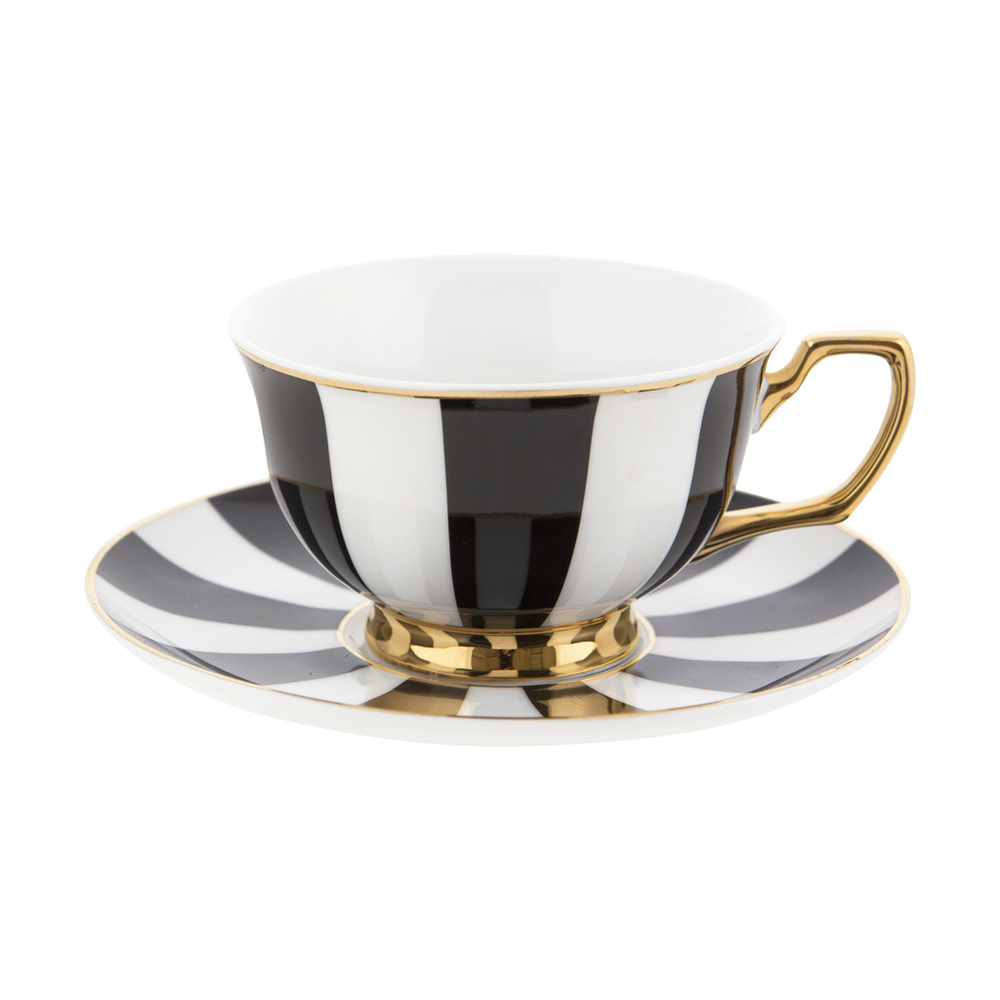 
                  
                    Cristina Re Ebony Stripes Teacup & Saucer
                  
                