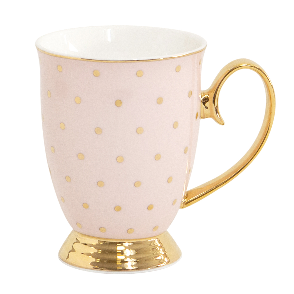 Cristina Re Pink/Gold Polka Mug