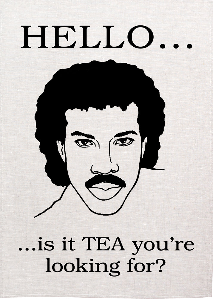 Lionel Richie Tea Towel - Hello